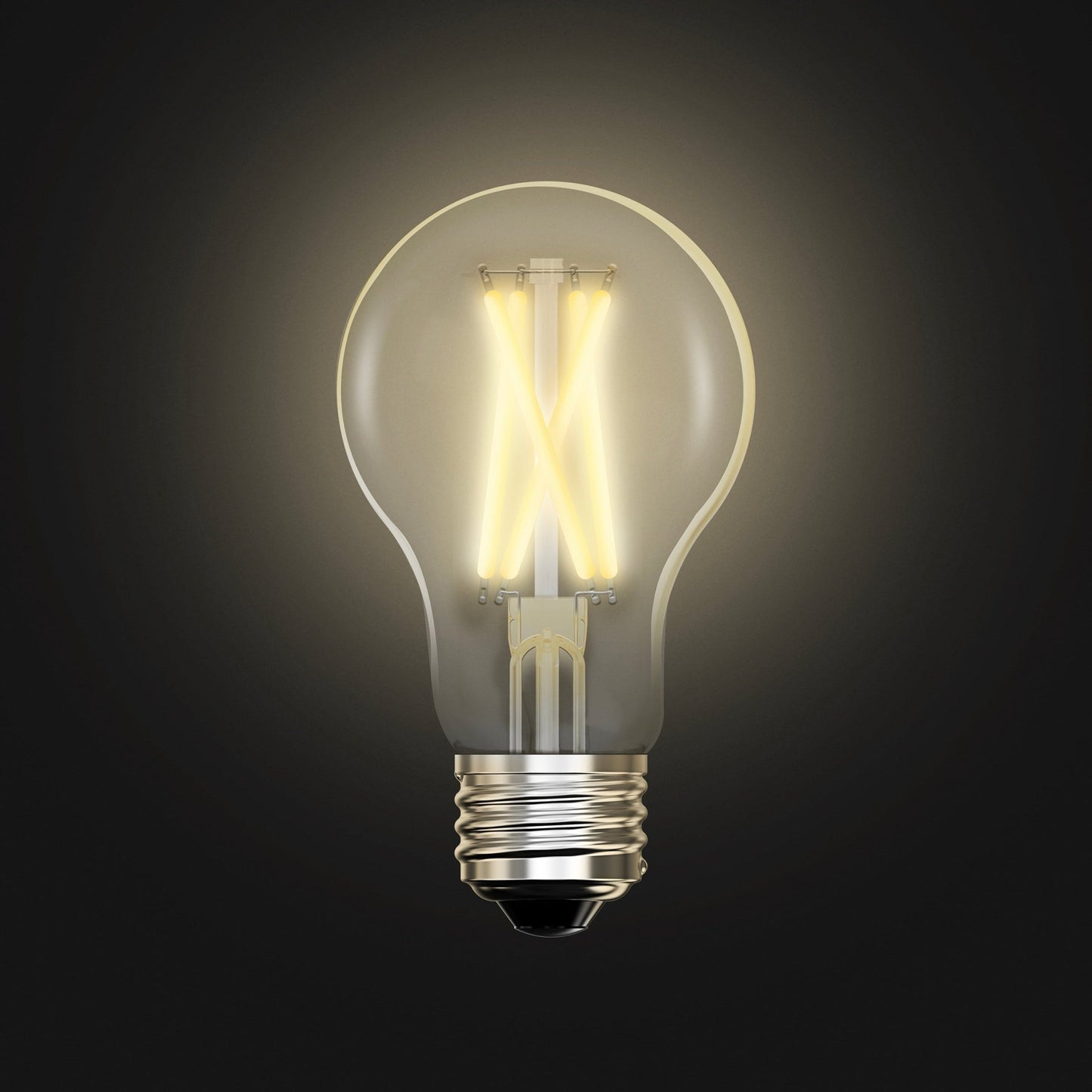 8.8W (60W Replacement) Soft White (2700K) E26 Base Vintage A19 Dimmable Filament Alexa Google Smart Bulb - Worldwide Electric Supplies