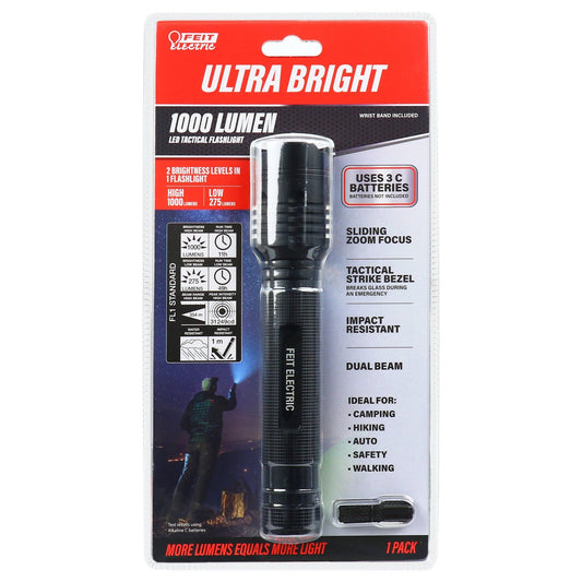 1000 Lumens Tactical LED Flashlight - Worldwide Electric Supplies
