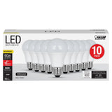 10W (60W Replacement) Neutral White (3500K) E26 Base A19 Non - Dimmable LED Light Bulb (10 - Pack) - Worldwide Electric Supplies