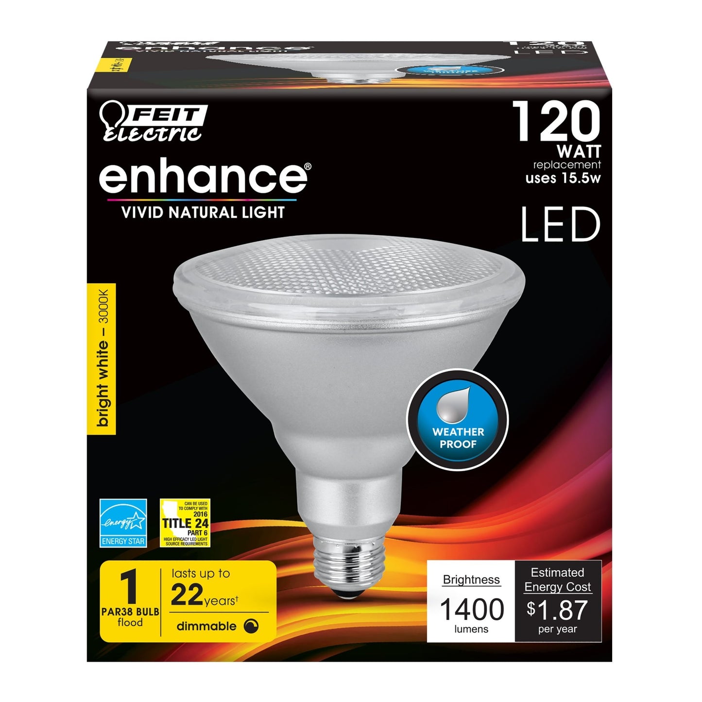 120W Replacement PAR38 Dimmable Enhance Reflector LED - Worldwide Electric Supplies
