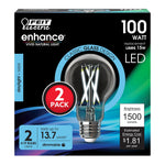 15W (100W Replacement) Daylight (5000K) A19 E26 Base Dimmable Clear LED Bulb (2 - Pack) - Worldwide Electric Supplies