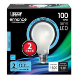 15W (100W Replacement) Daylight (5000K) E26 Base A21 Enhance Frosted Dimmable LED Light Bulb (2 - Pack) - Worldwide Electric Supplies