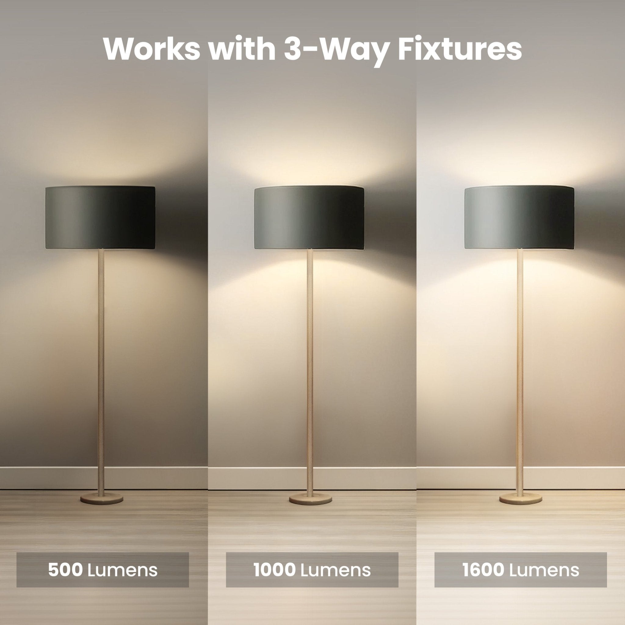 16W (30/70/100W Replacement) Bright White (3000K) A19 (E26 Base) 3 - Way LED Light Bulb - Worldwide Electric Supplies