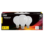 3.8W (40W Replacement) Bright White (3000K) G25 E26 Base Dimmable Enhance Frost Filament LED (3 - Pack) - Worldwide Electric Supplies