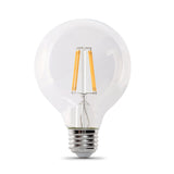 3.8W (40W Replacement) G25 Daylight Dimmable Enhance Glass Filament Globe LED (3 - Pack) - Worldwide Electric Supplies