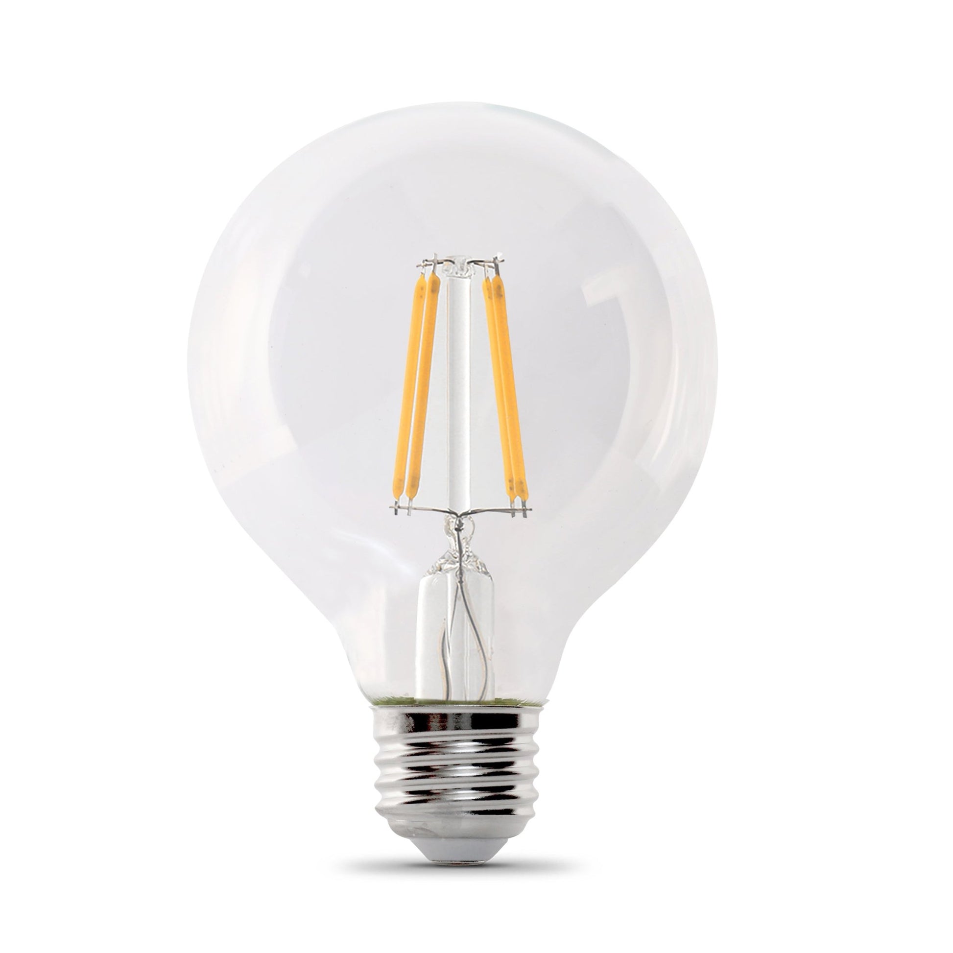 3.8W (40W Replacement) G25 Soft White Dimmable Enhance Glass Filament Globe LED (3 - Pack) - Worldwide Electric Supplies