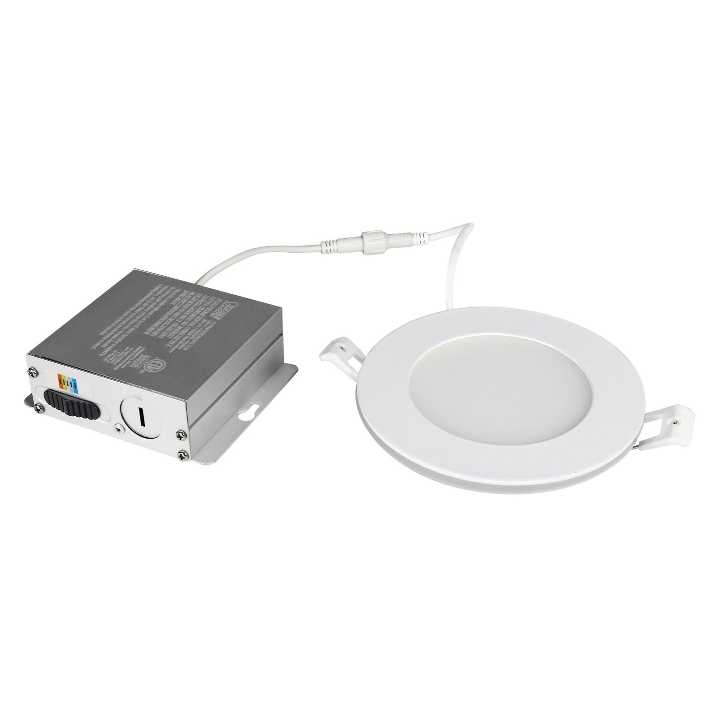 4 in. Tethered J - Box Selectable White (5CCT) LED Downlight With Night Light Mode - Worldwide Electric Supplies