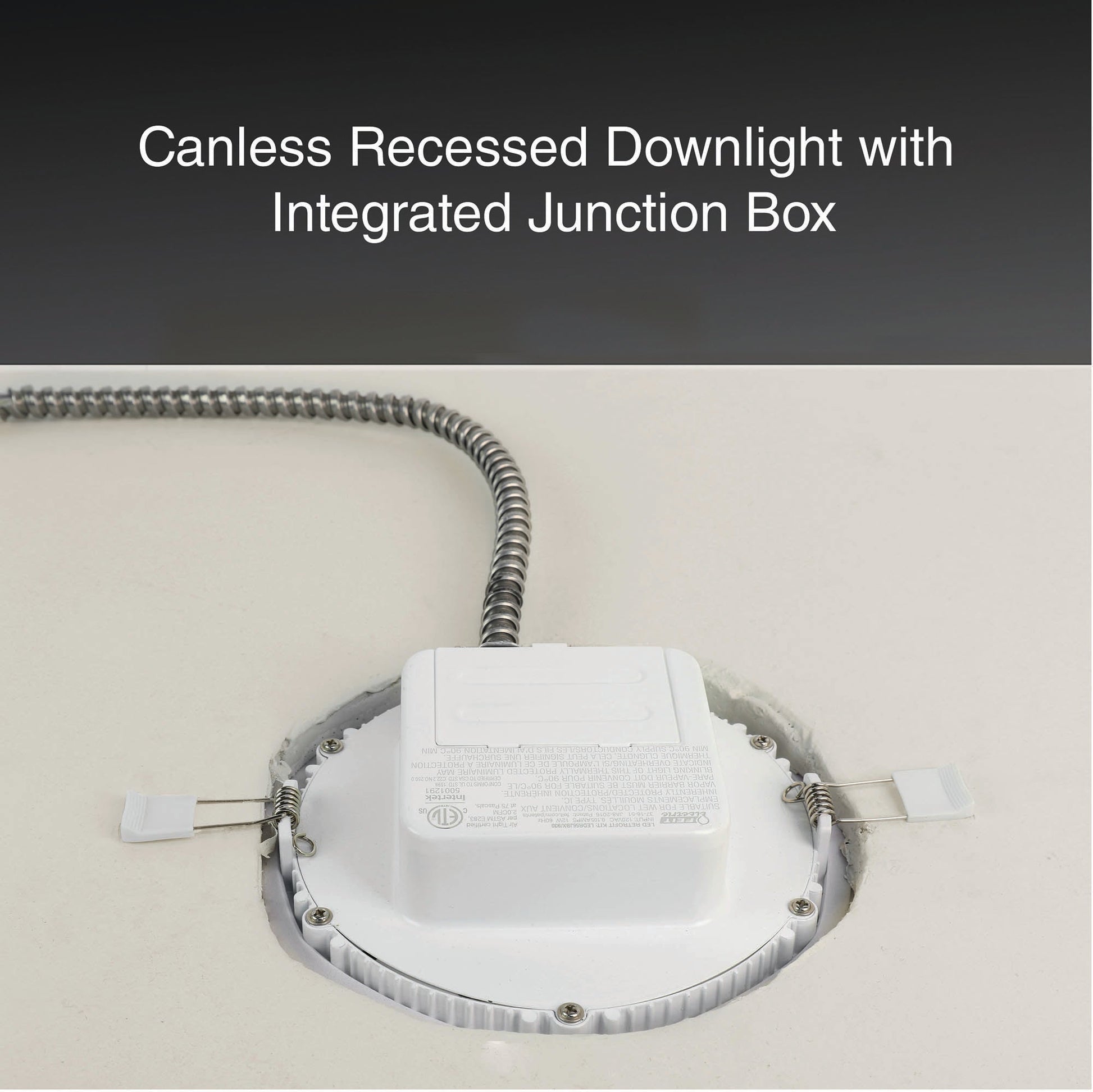5 - 6 in. 12W (75W Replacement) Color Selectable Canless Recessed Downlight - Worldwide Electric Supplies