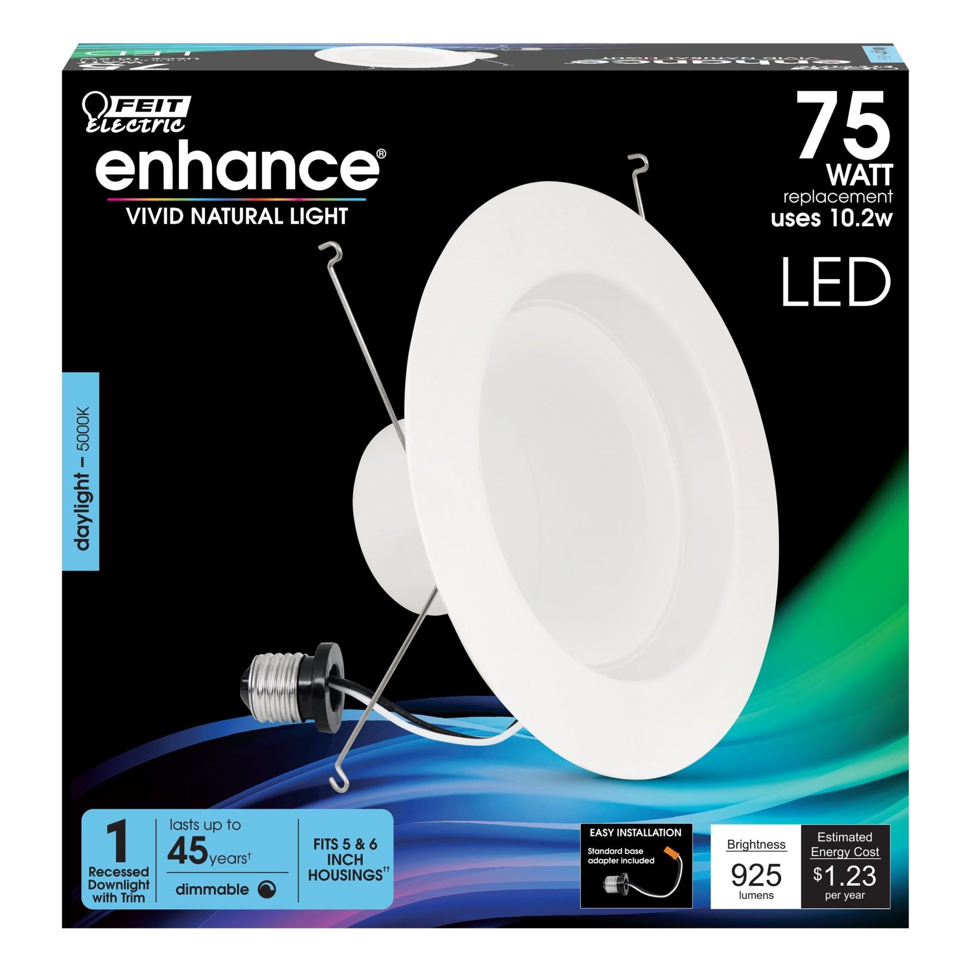 5/6 in. 75W Replacement Daylight (5000K) Dimmable Enhance LED Recessed Downlight - Worldwide Electric Supplies