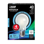 5W (40W Replacement) Daylight (5000K) A19 (E26 Base) Frosted White Enhance Dimmable Glass Filament General Purpose LED Light Bulb (4 - Pack) - Worldwide Electric Supplies