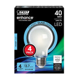5W (40W Replacement) Daylight (5000K) A19 (E26 Base) Frosted White Enhance Dimmable Glass Filament General Purpose LED Light Bulb (4 - Pack) - Worldwide Electric Supplies