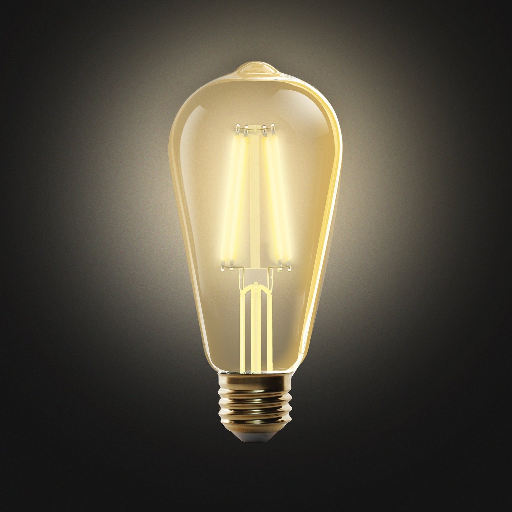 5W (60W Replacement) Amber (2100K) Vintage ST19 Smart Wi - Fi LED Light Bulb - Worldwide Electric Supplies