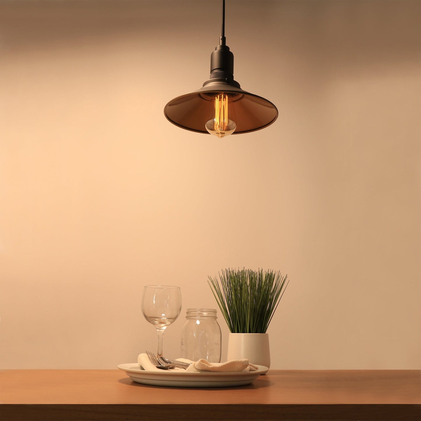 5W (60W Replacement) Amber (2100K) Vintage ST19 Smart Wi - Fi LED Light Bulb - Worldwide Electric Supplies