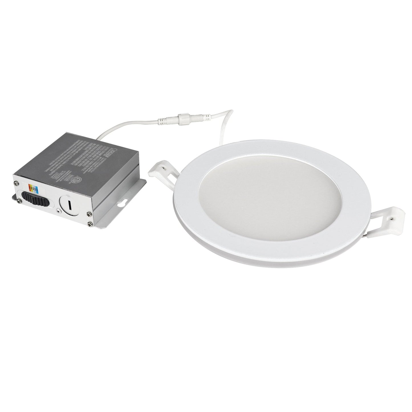 6 in. Tethered J - Box Selectable White (5CCT) High Output LED Downlight With Night Light Mode - Worldwide Electric Supplies