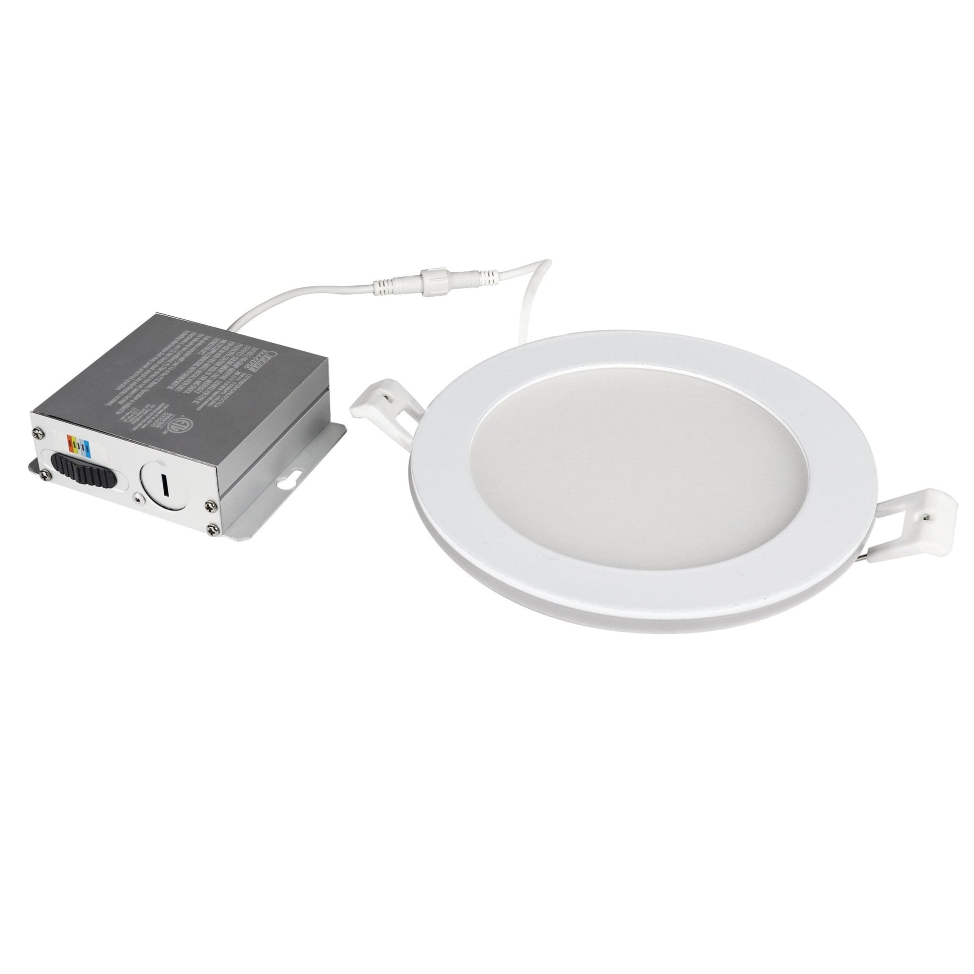 6 in. Tethered J - Box Selectable White (5CCT) High Output LED Downlight With Night Light Mode - Worldwide Electric Supplies