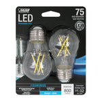 8.5W (75W Replacement) A15 Shape (E26 Base) Daylight (5000K) LED Filament Light Bulb (2 - Pack) - Worldwide Electric Supplies