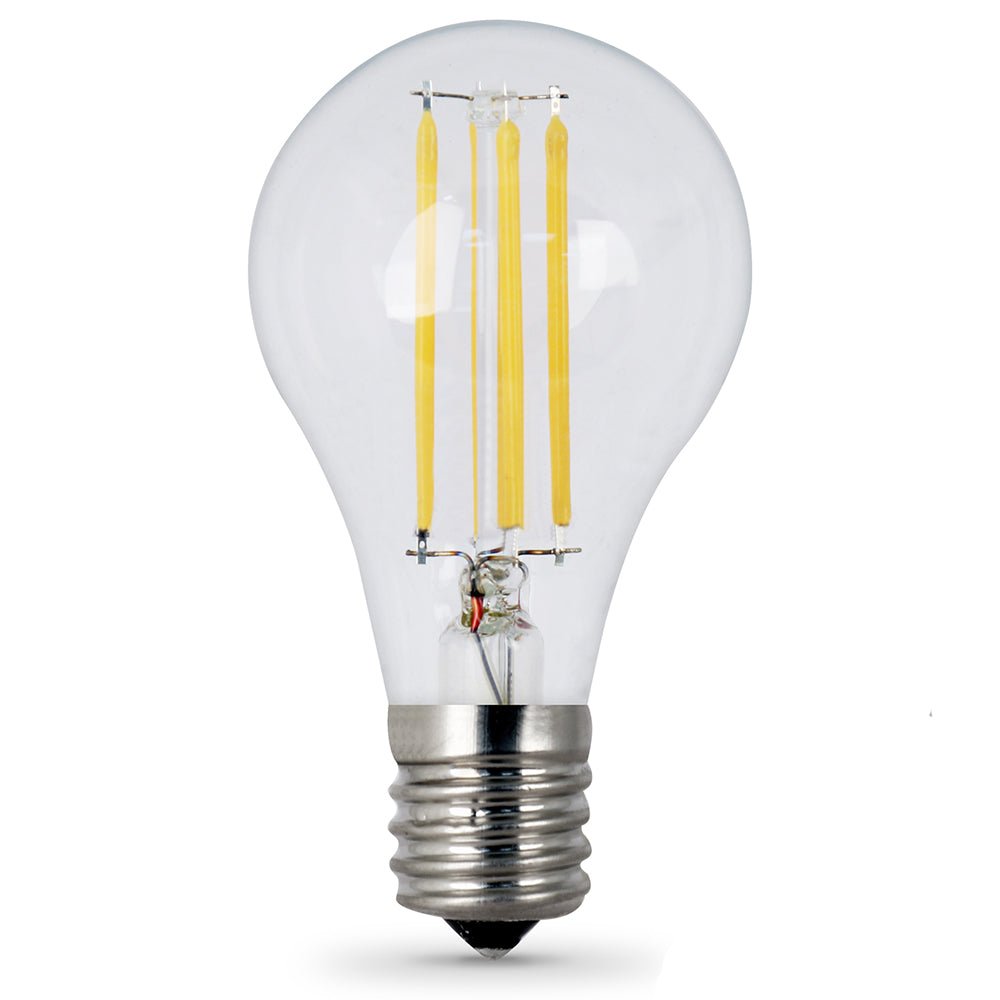 8W (75W Replacement) Daylight (5000K) E26 Base A15 Dimmable Glass Filament LED Light Bulb (2 - Pack) - Worldwide Electric Supplies