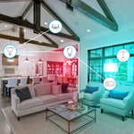 9W (60W Replacement) Color Changing A19 Dimmable Alexa Google Smart Wi - Fi Bulb (3 - Pack) - Worldwide Electric Supplies