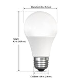 9W (60W Replacement) Color Changing RGBW A19 Alexa Google Smart Wi - Fi Bulb - Worldwide Electric Supplies