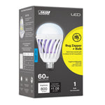 9W (60W Replacement) Daylight (5000K) E26 Base Cylinder Shape Bug Zapper + Light Bulb - Worldwide Electric Supplies