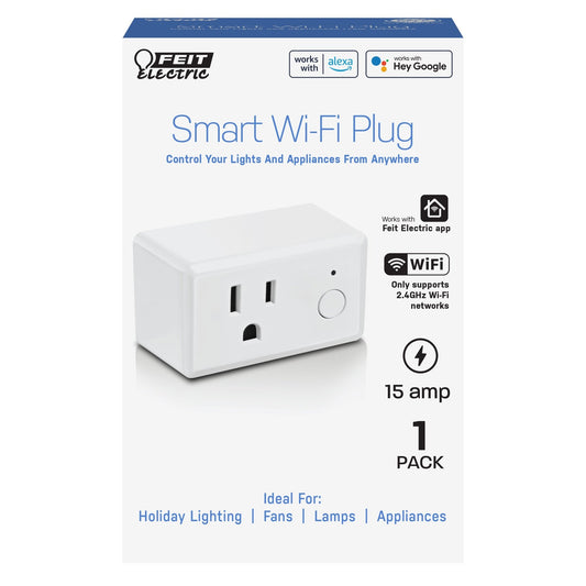 Indoor Smart Wi - Fi Wall Plug Alexa / Google - Worldwide Electric Supplies